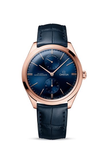 Omega De Ville Trésor Master Chronometer Power Reserve Sedna Gold / Blue